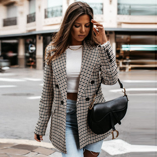 DiSandro Clothing: Women's Plaid Blazer
