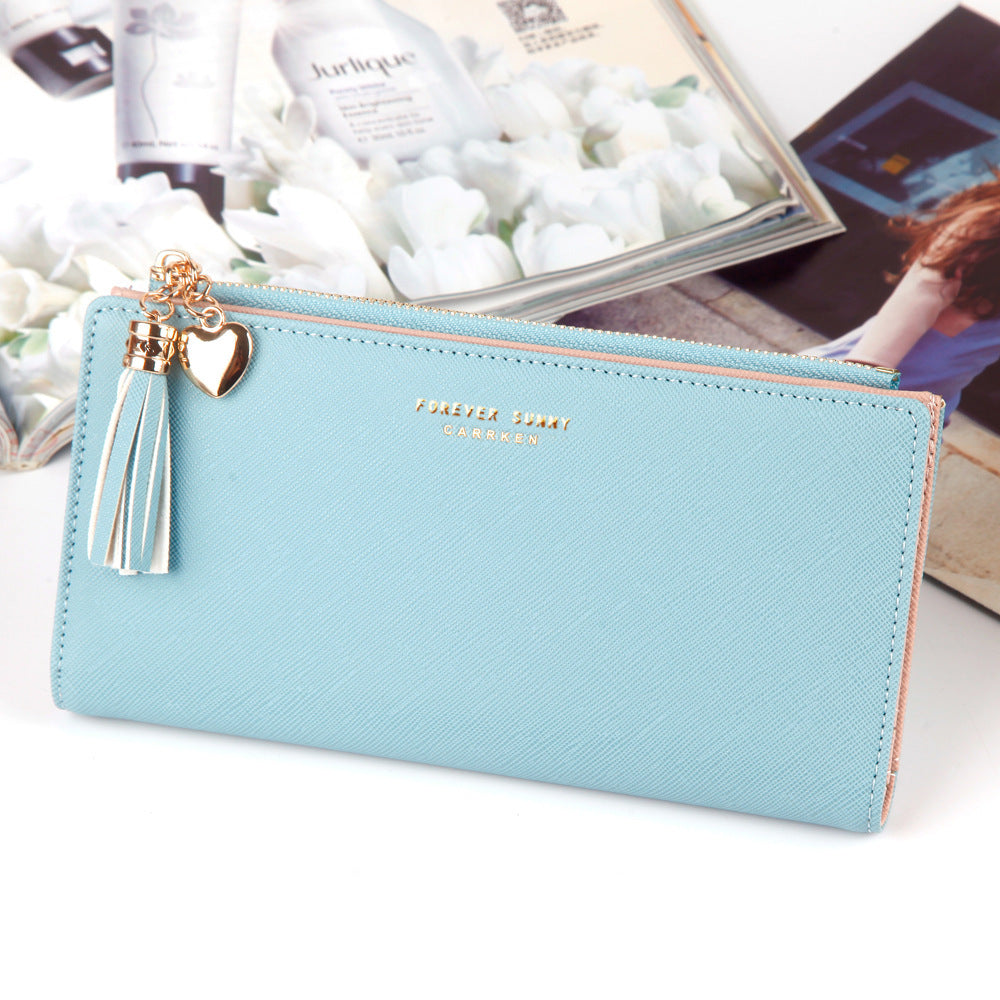 The Verona - Faux Leather Tassel Wallet