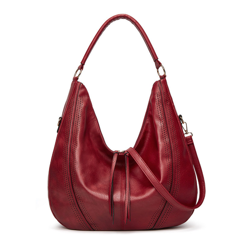Women’s Vegan Leather Hobo Tote Shoulder Bag