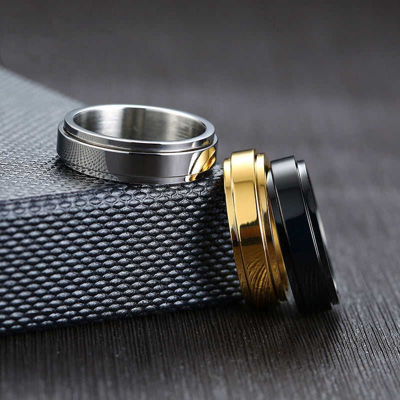 DiSandro Clothing: Rotatable Stainless Steel Rings