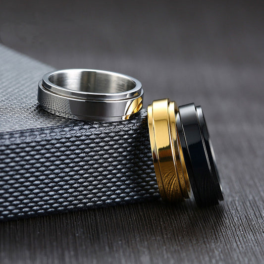 DiSandro Clothing: Rotatable Stainless Steel Rings