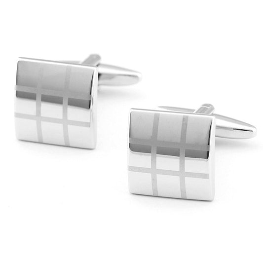 DiSandro Clothing: French Checkered Laser Cufflinks