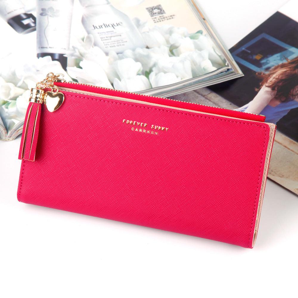 The Verona - Faux Leather Tassel Wallet