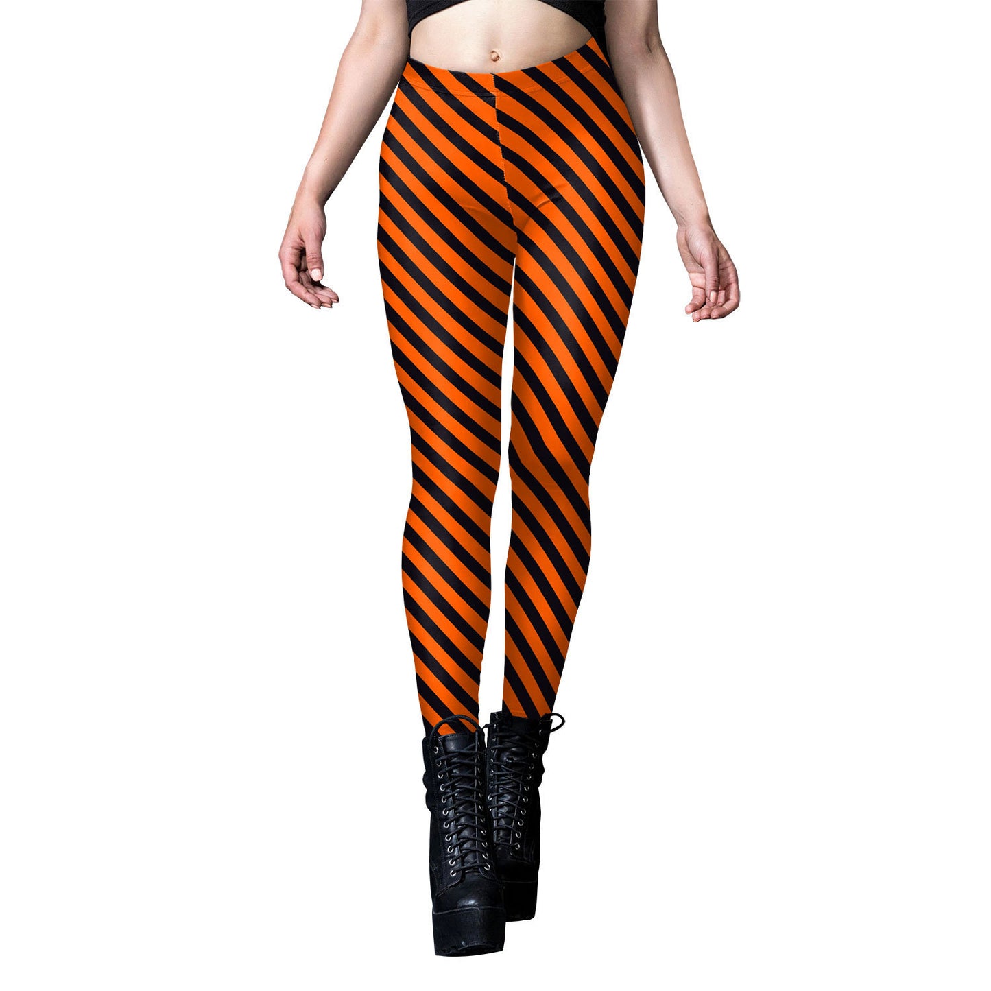 DiSandro Clothing: Women’s Halloween Pumpkin Head Digital Print Leggings