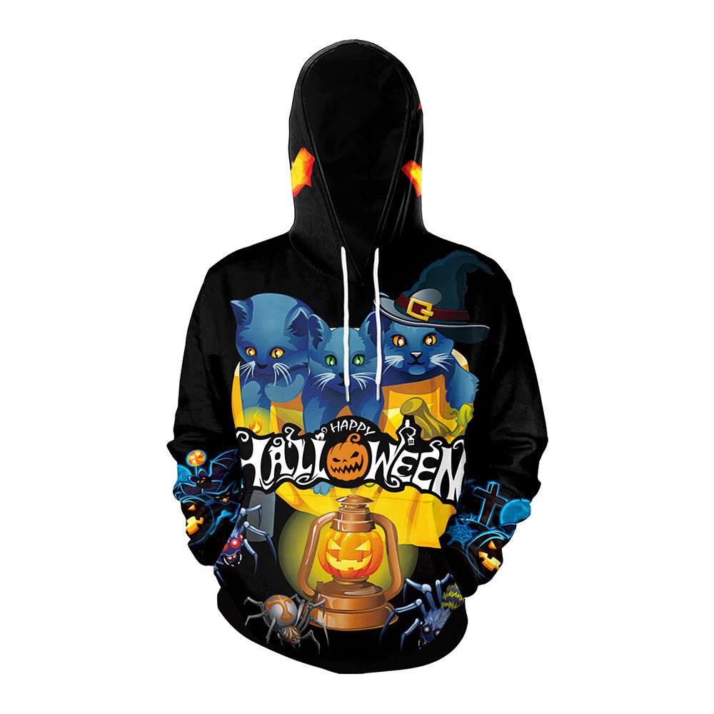 DiSandro Clothing: Unisex Halloween Print Street Style Hoodie