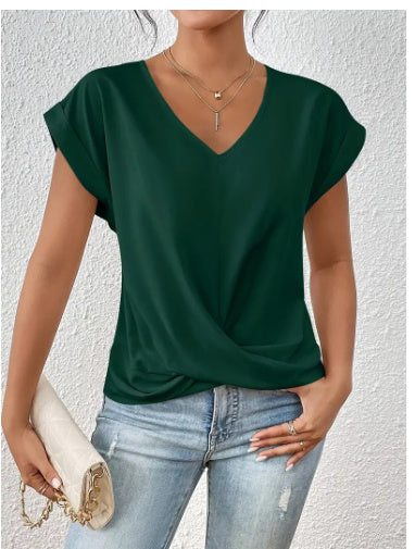 DiSandro Clothing: Women’s V-Neck Short Sleeve Top