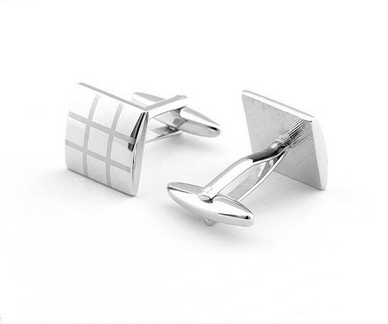 DiSandro Clothing: French Checkered Laser Cufflinks