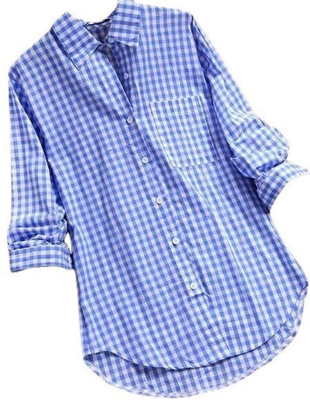 DiSandro Clothing: Women's Plaid Button-Up Shirt