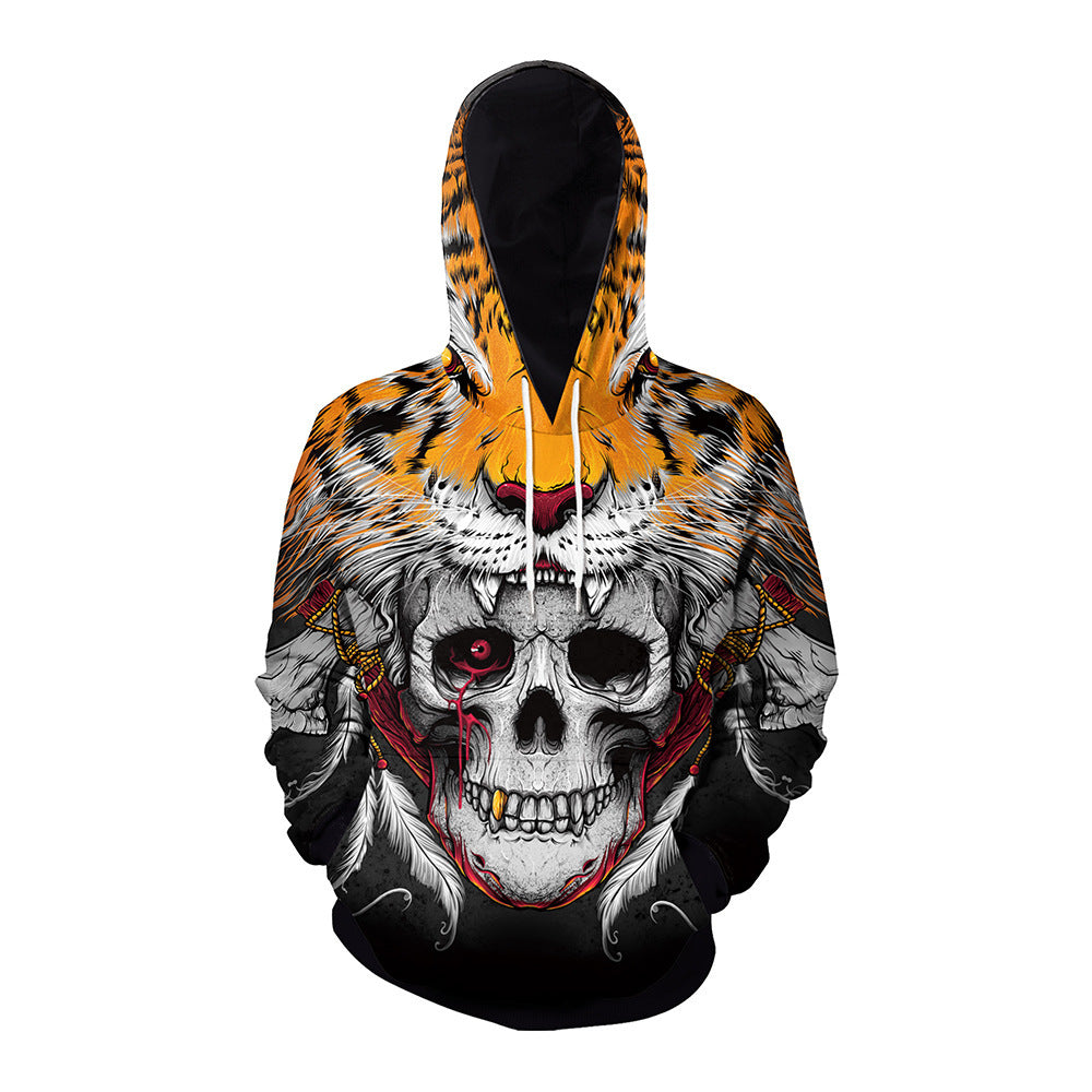 DiSandro Clothing: Unisex Halloween Print Street Style Hoodie