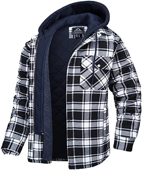 DiSandro Clothing: Men's Plaid Hooded Winter Coat