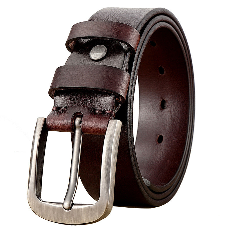 DiSandro Clothing: Original Design Genuine Leather Belt with Alloy Buckle