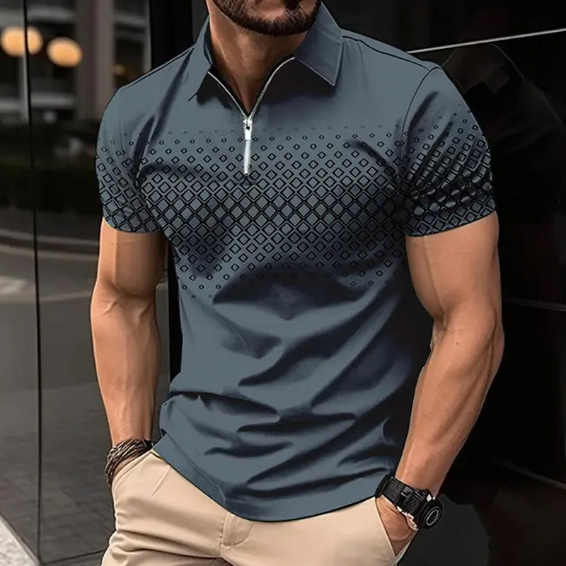 DiSandro Clothing: Men’s Zipper Polo Shirt