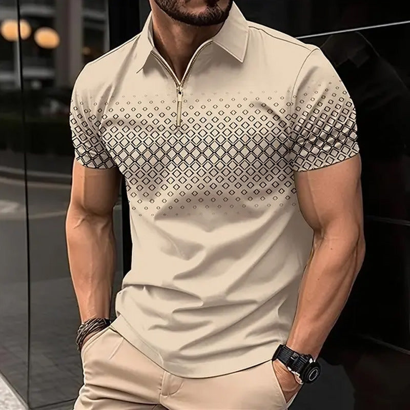 DiSandro Clothing: Men’s Zipper Polo Shirt