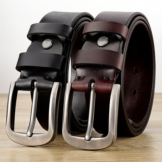 DiSandro Clothing: Original Design Genuine Leather Belt with Alloy Buckle