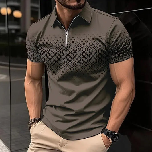 DiSandro Clothing: Men’s Zipper Polo Shirt