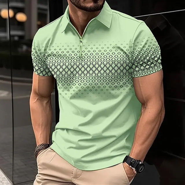 DiSandro Clothing: Men’s Zipper Polo Shirt