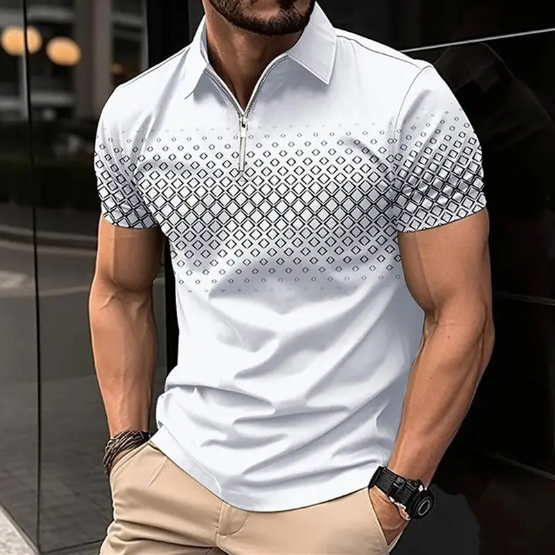 DiSandro Clothing: Men’s Zipper Polo Shirt