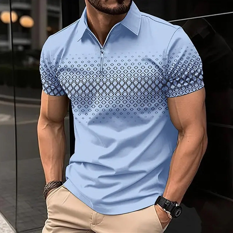 DiSandro Clothing: Men’s Zipper Polo Shirt