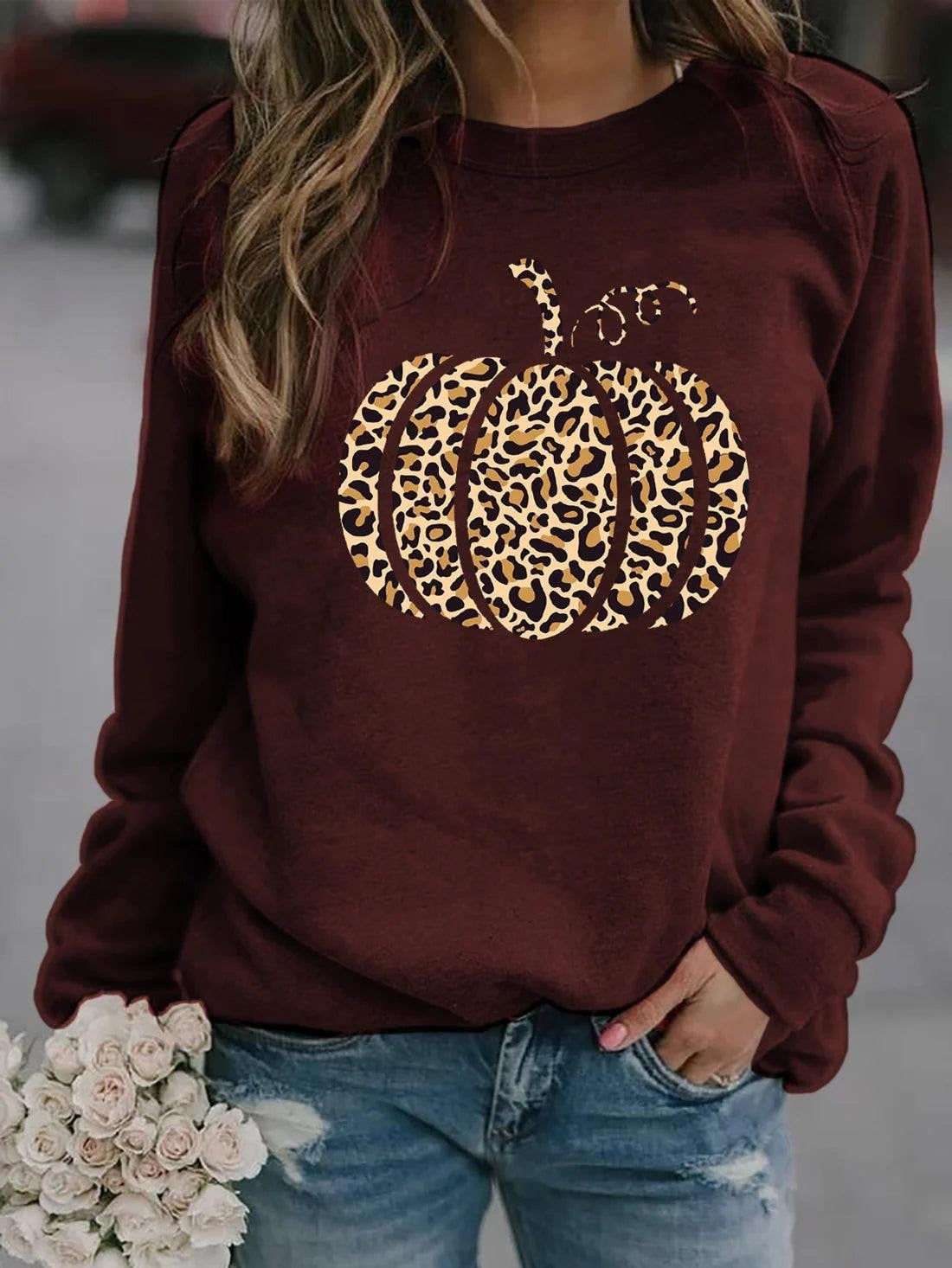 DiSandro Clothing: Women’s 3D Halloween Print Loose Fit Sweatshirt