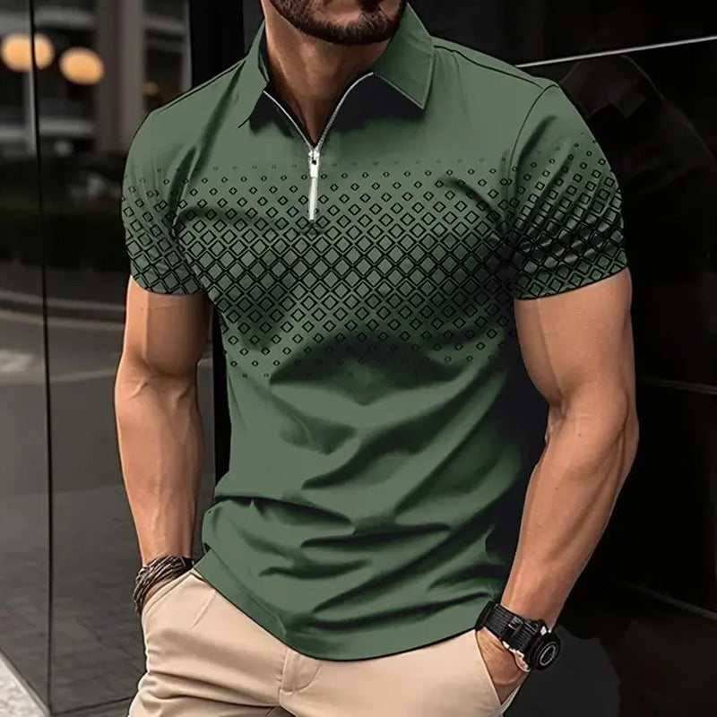 DiSandro Clothing: Men’s Zipper Polo Shirt