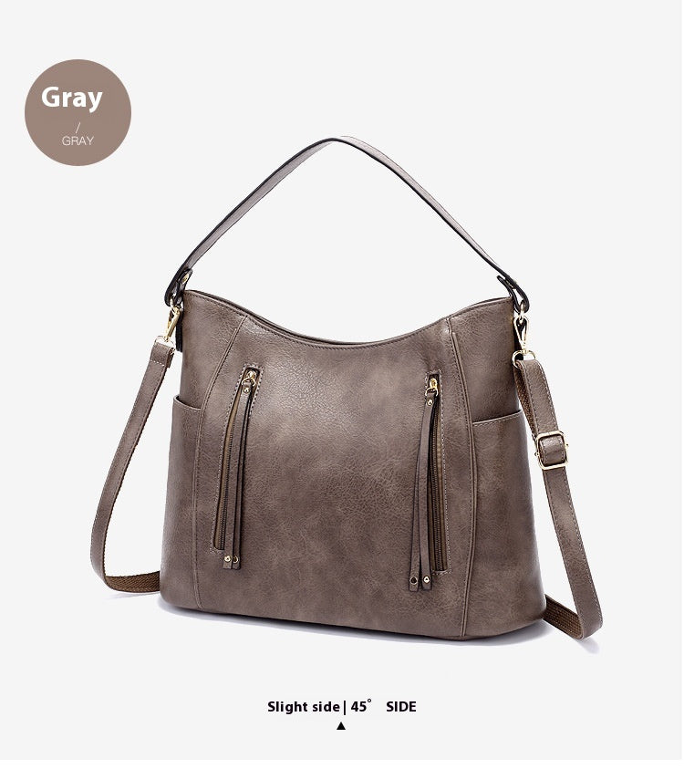 DiSandro Clothing: Women's Vegan Leather Messenger Tote Bag
