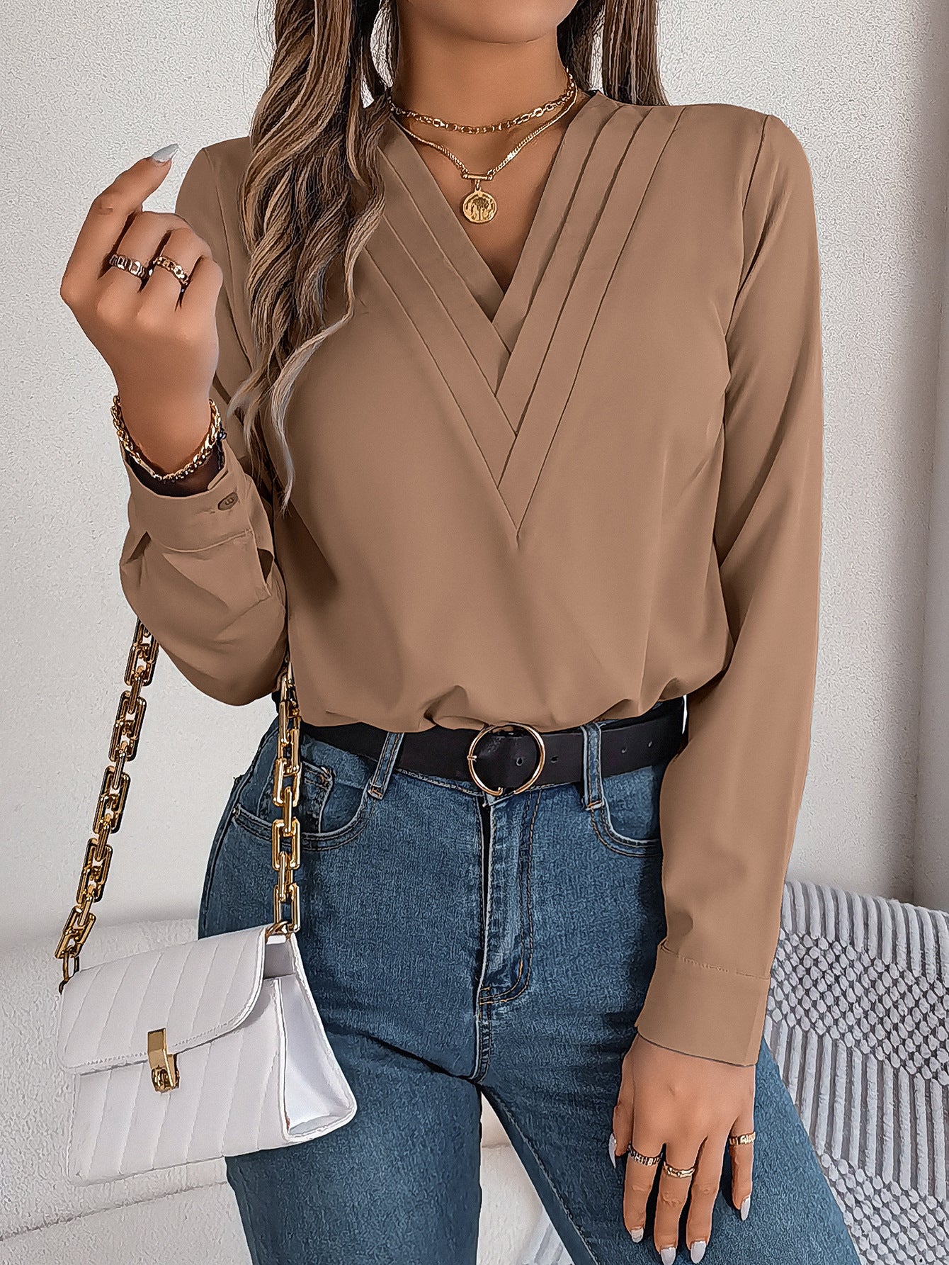 DiSandro Clothing: Women’s Elegant Long Sleeve Blouse