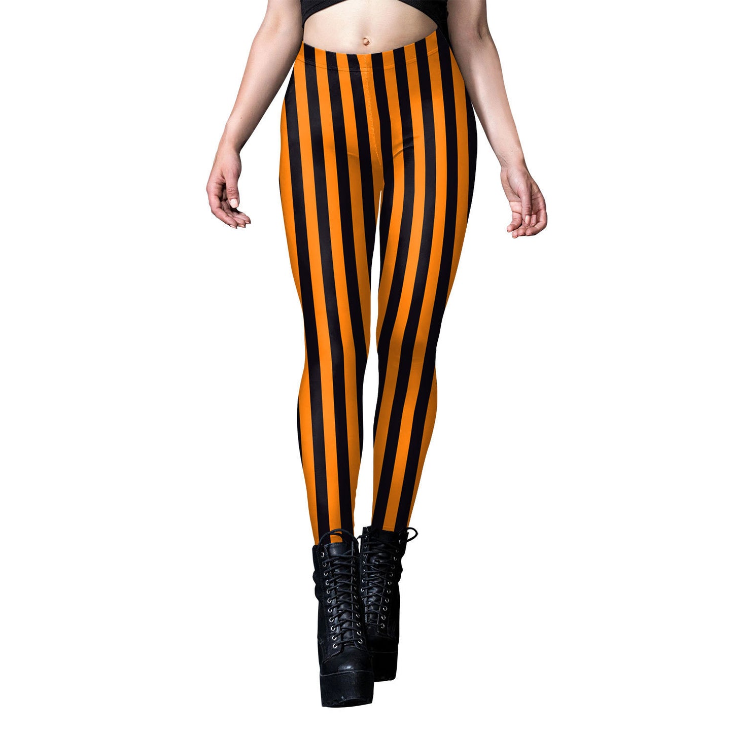 DiSandro Clothing: Women’s Halloween Pumpkin Head Digital Print Leggings