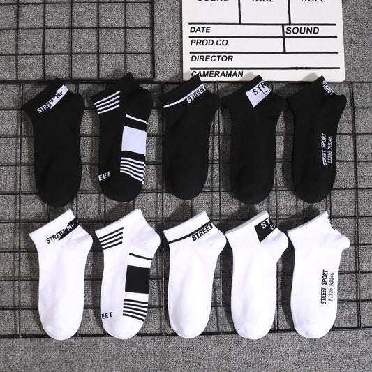 DiSandro Clothing: Men’s Slim Short Cotton Socks (5-Pack)
