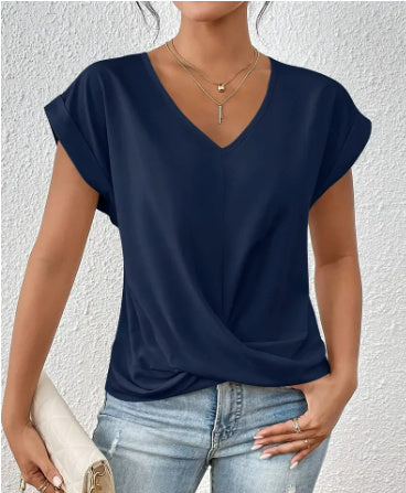 DiSandro Clothing: Women’s V-Neck Short Sleeve Top