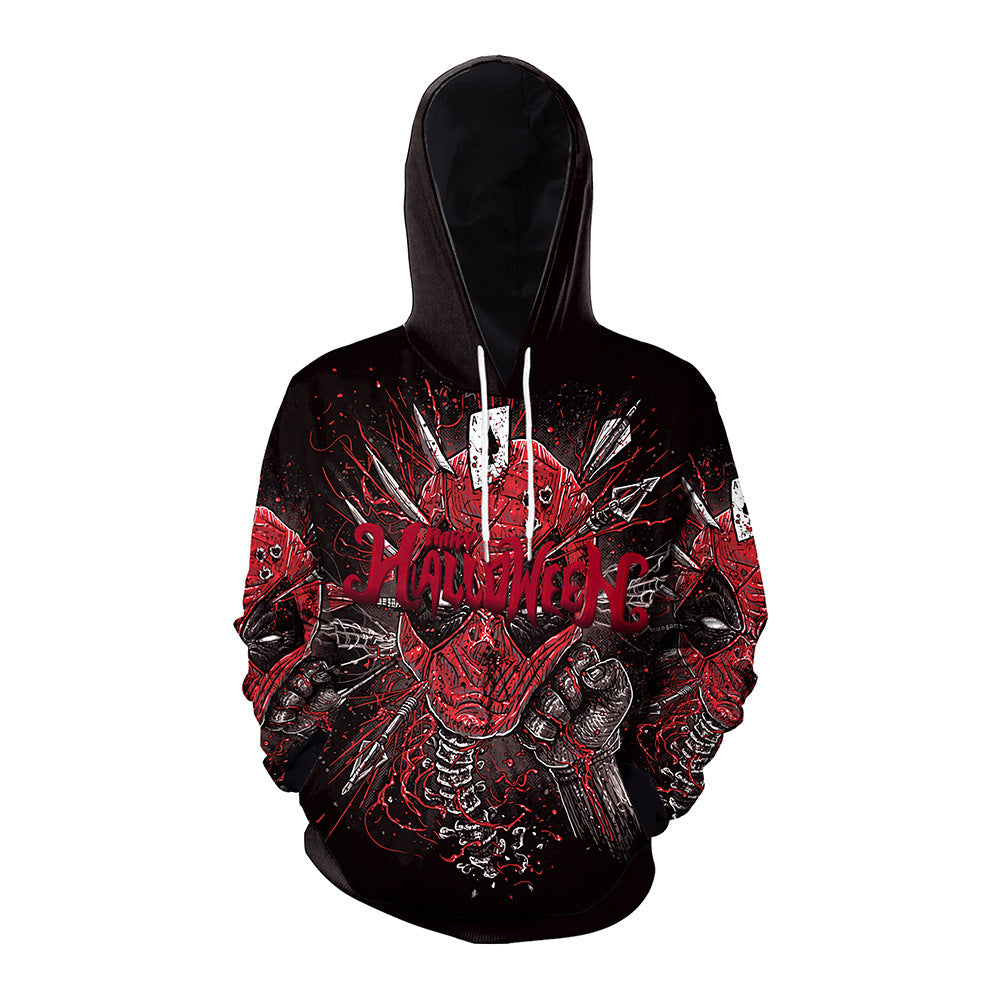 DiSandro Clothing: Unisex Halloween Print Street Style Hoodie