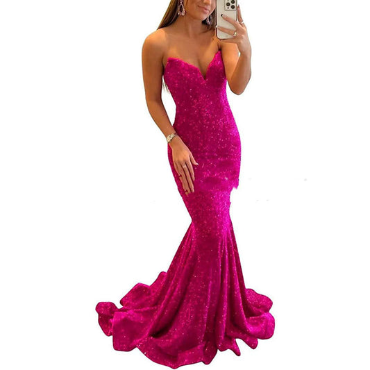 The Rosalina Series 3 - Sequined Mermaid Evening Gowns