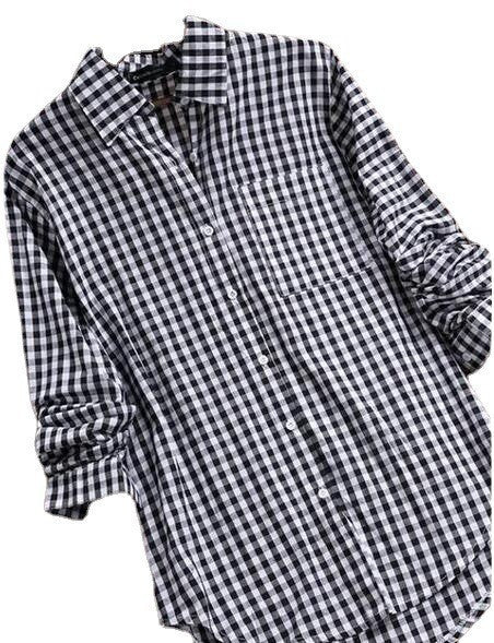 DiSandro Clothing: Women's Plaid Button-Up Shirt
